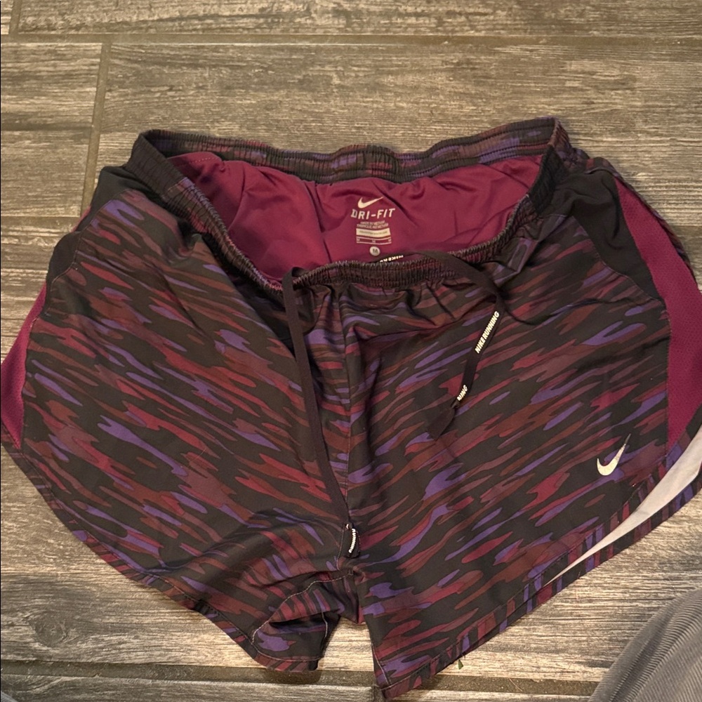 Nike Women's Athletic Shorts in Purple and Black